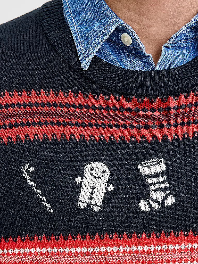 JACK & JONES | Pullover JJXMAS | Dunkelblau