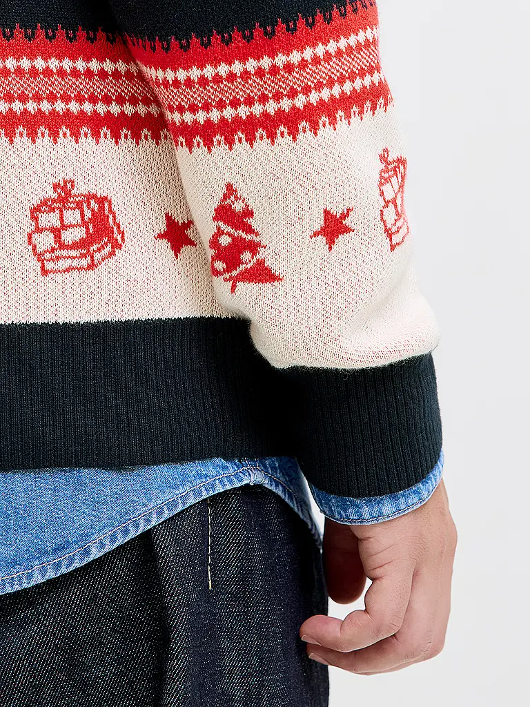 JACK & JONES | Pullover JJXMAS | Dunkelblau