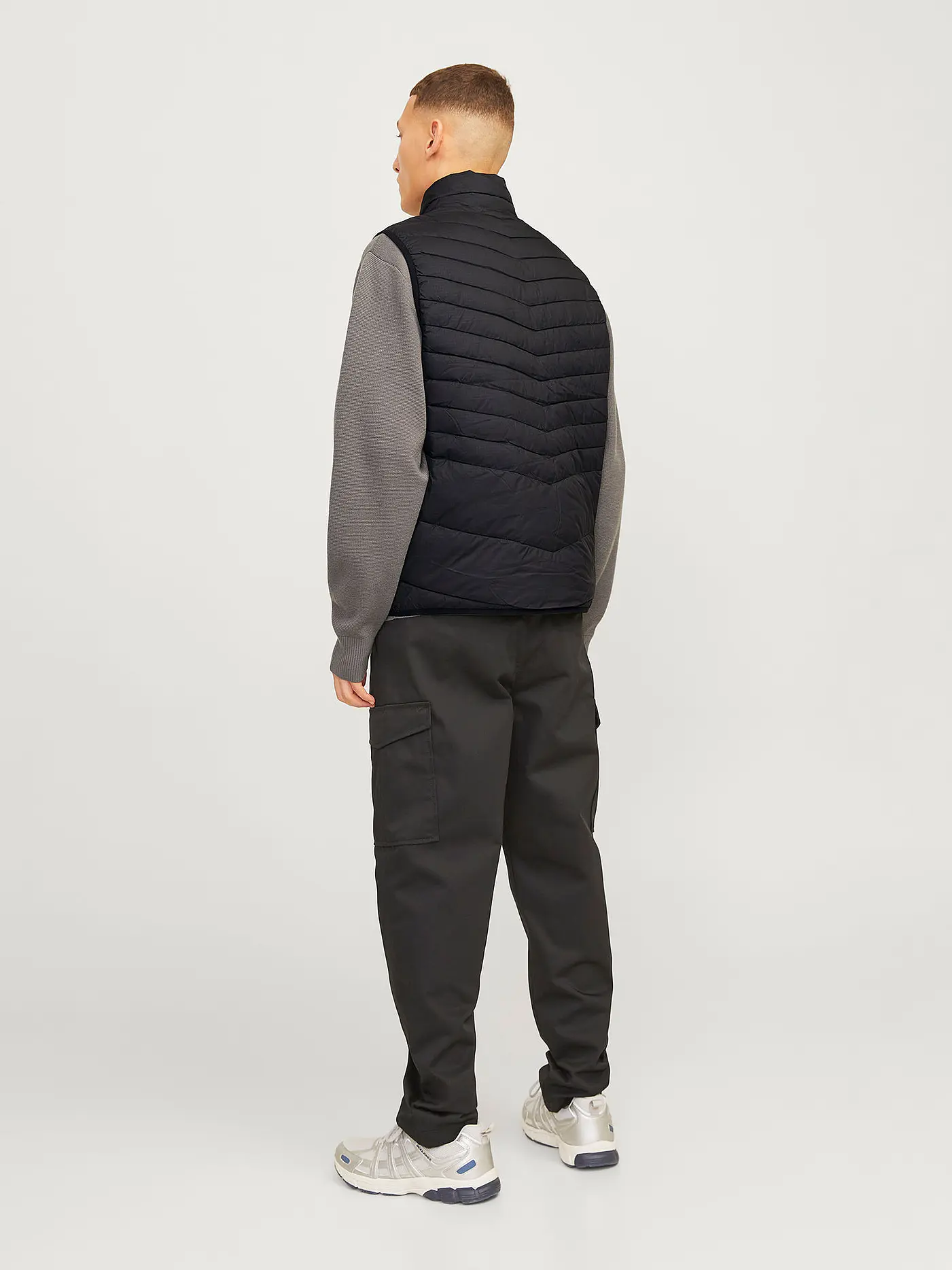 JACK & JONES | Steppgilet JJESTATE | schwarz