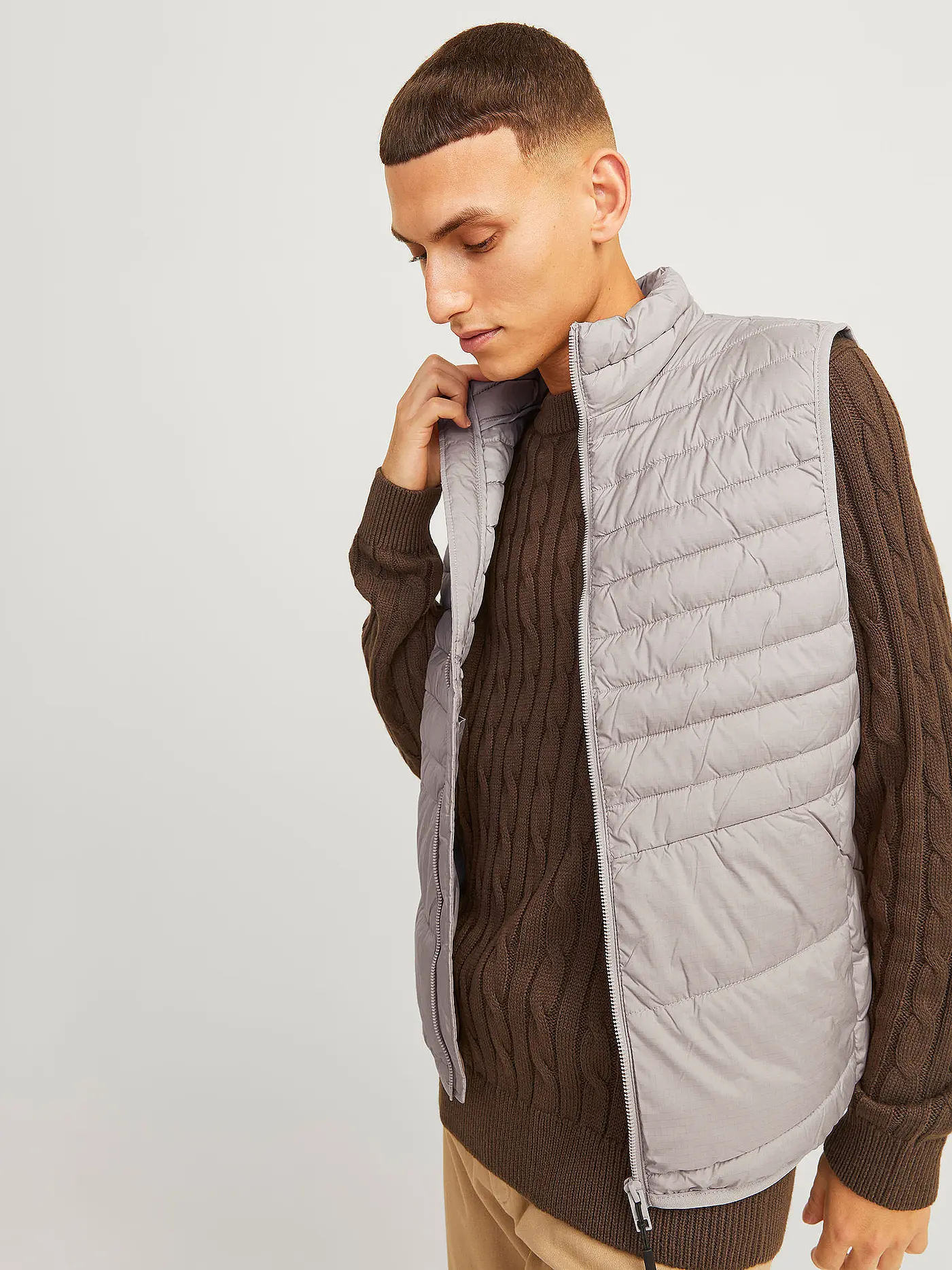 JACK & JONES | Steppgilet JJESTATE | creme