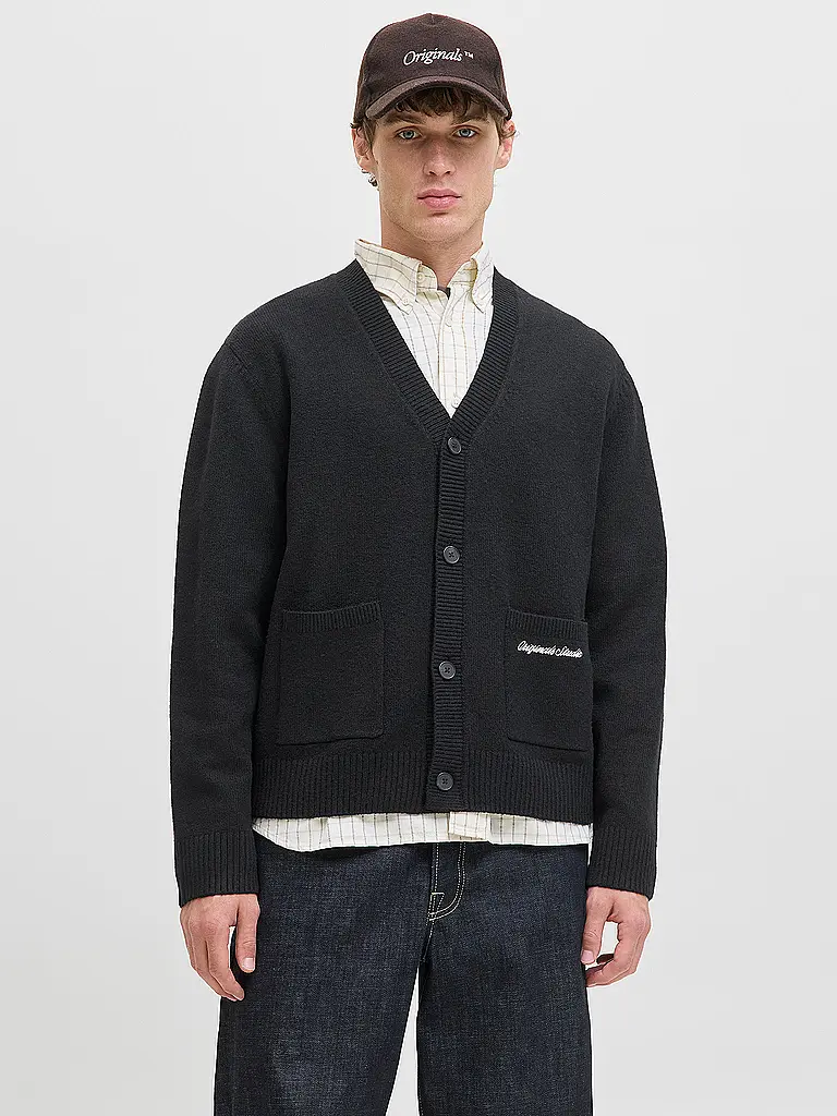 JACK & JONES | Strickjacke JORNORREBRO | schwarz