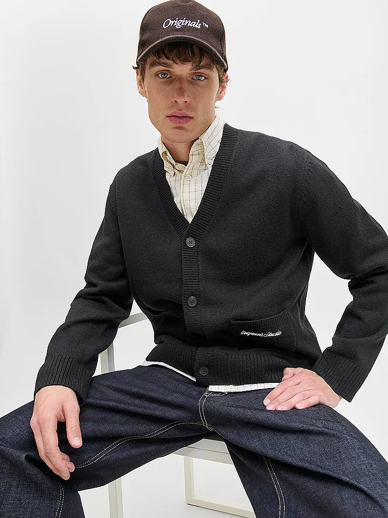 JACK & JONES | Strickjacke JORNORREBRO | schwarz
