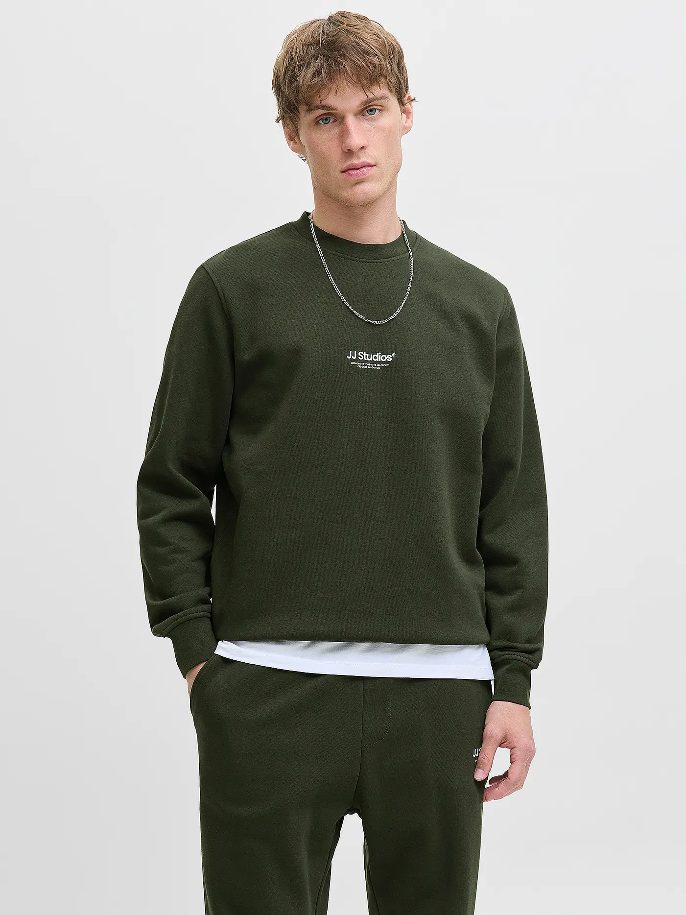 JACK & JONES | Sweater JJESOHO | olive