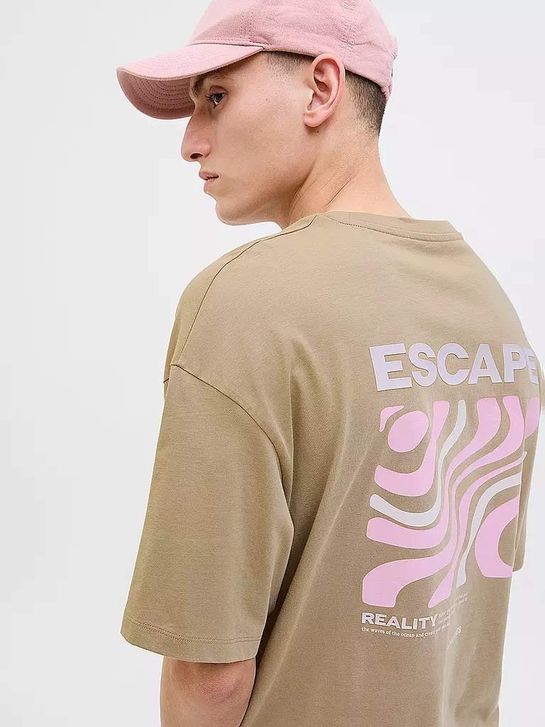 JACK & JONES | T-Shirt JJEAMES | hellgrün