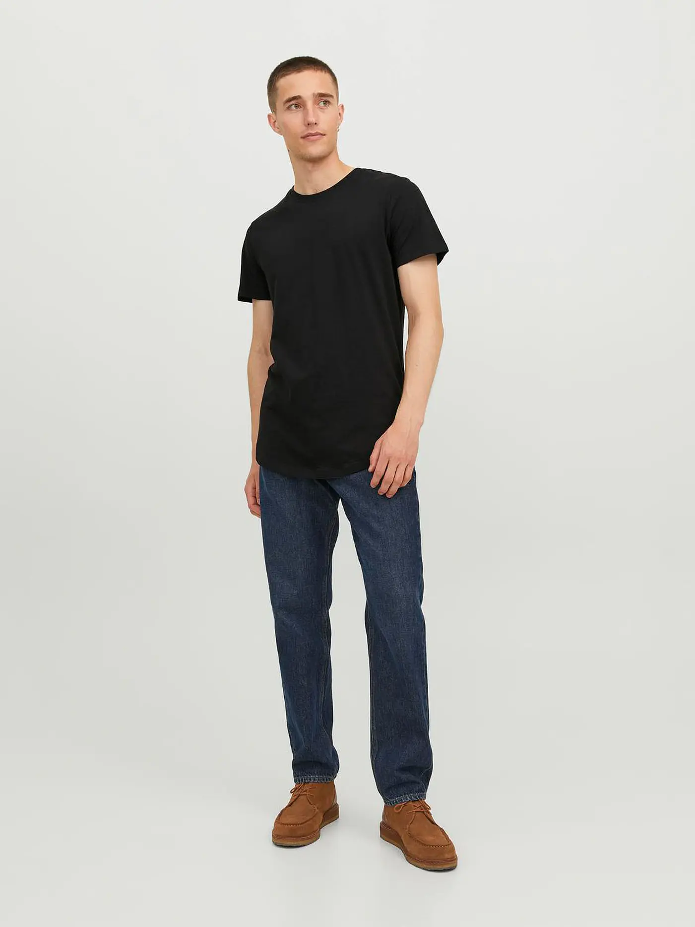 JACK & JONES | T-Shirt JJENOA | schwarz