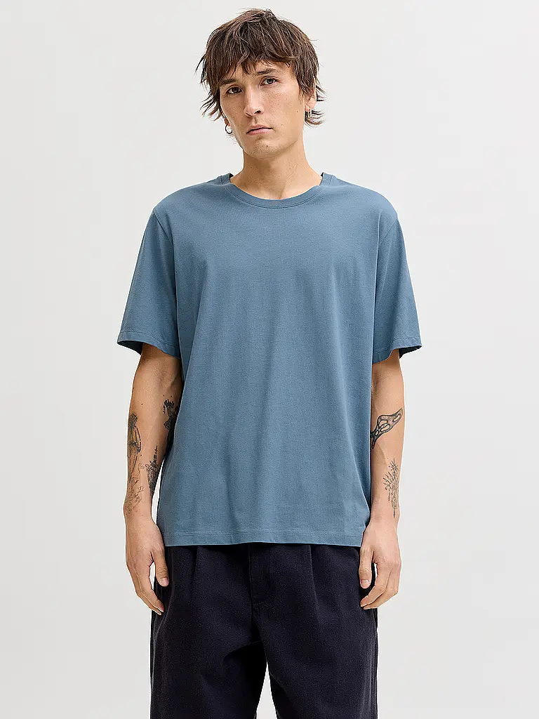 JACK & JONES | T-Shirt JJEORGANIC  | Blau