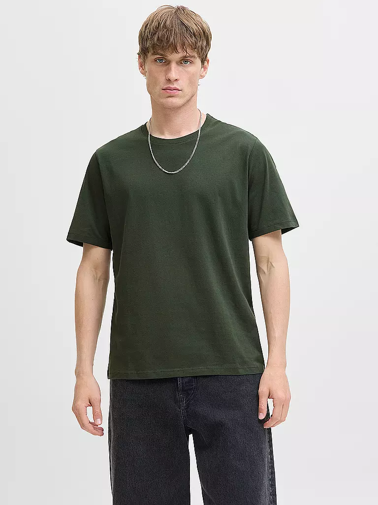 JACK & JONES | T-Shirt JJEORGANIC | hellbraun