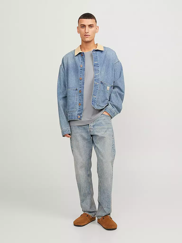 JACK & JONES | T-Shirt JJEORGANIC | dunkelblau