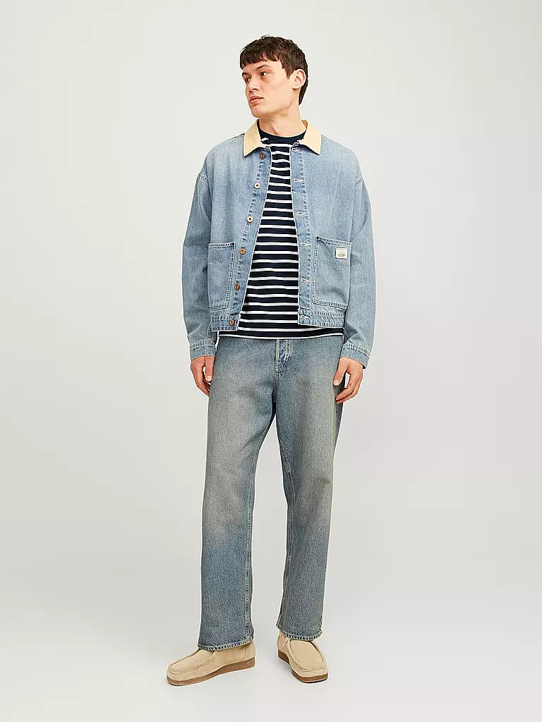 JACK & JONES | T-Shirt JJEORGANIC | hellgrau