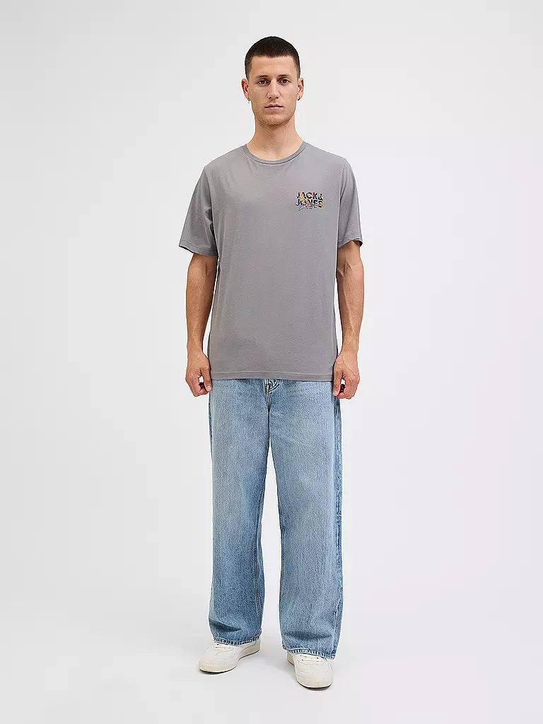 JACK & JONES | T-Shirt JJGEPLAS | grau