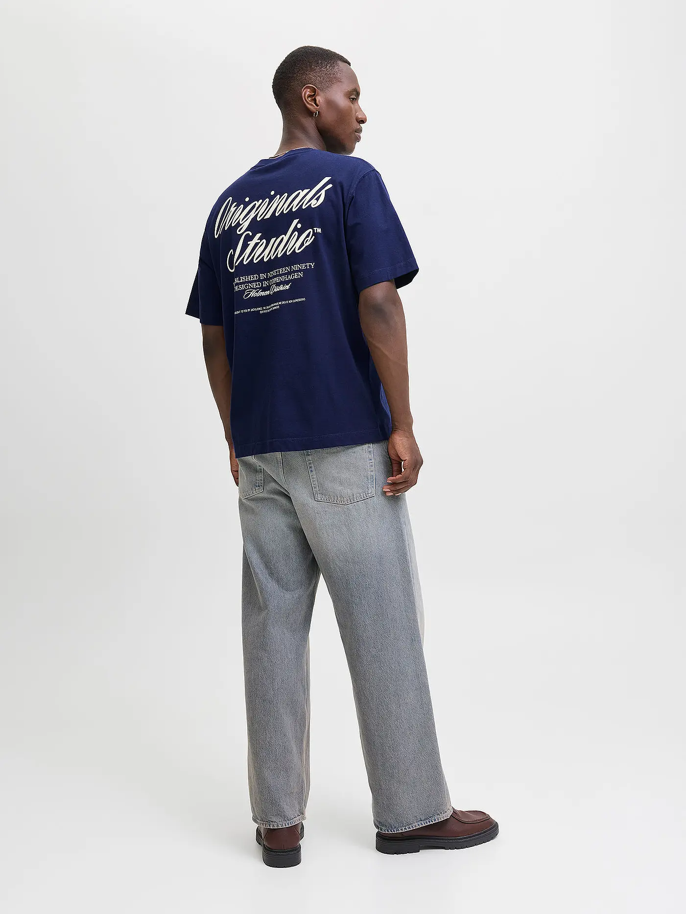 JACK & JONES | T-Shirt JORNORREBRO  | dunkelblau