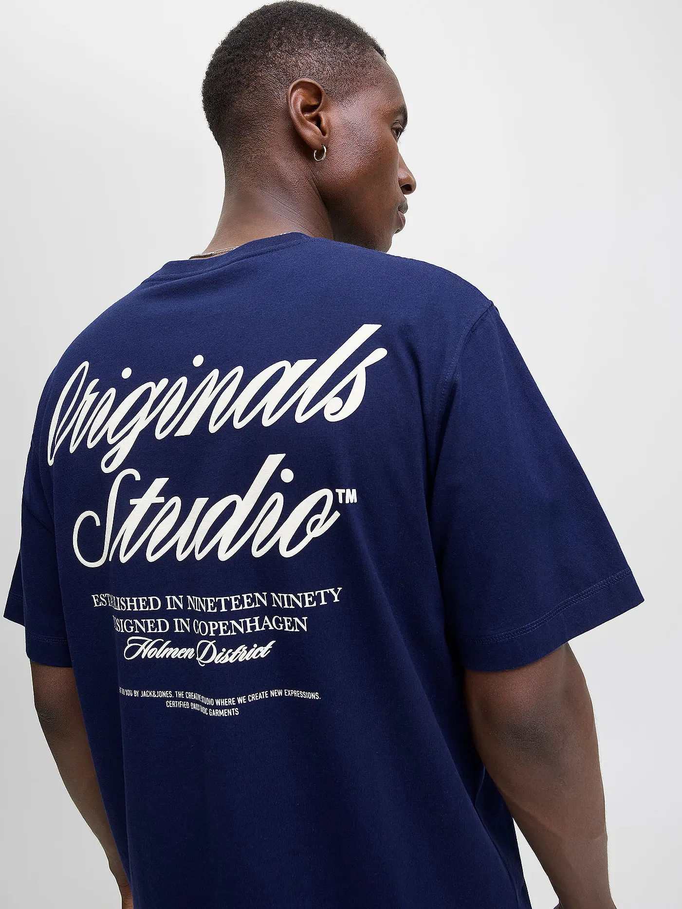 JACK & JONES | T-Shirt JORNORREBRO  | dunkelblau