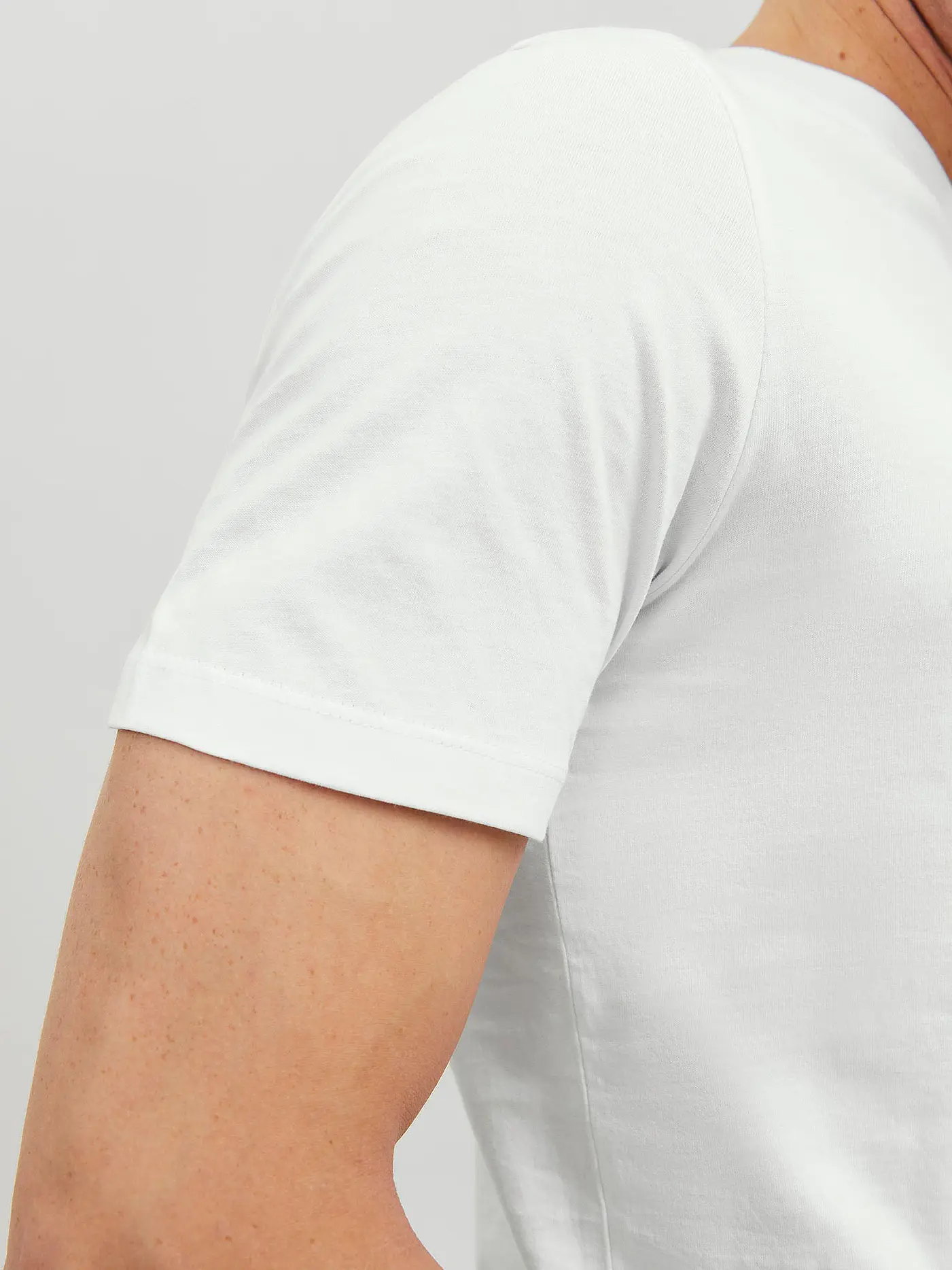 JACK & JONES | T-Shirt Slim Fit JJEORGANIC | weiss