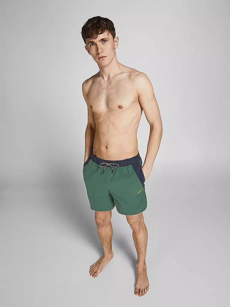 JACK & JONES | Badeshorts | grün