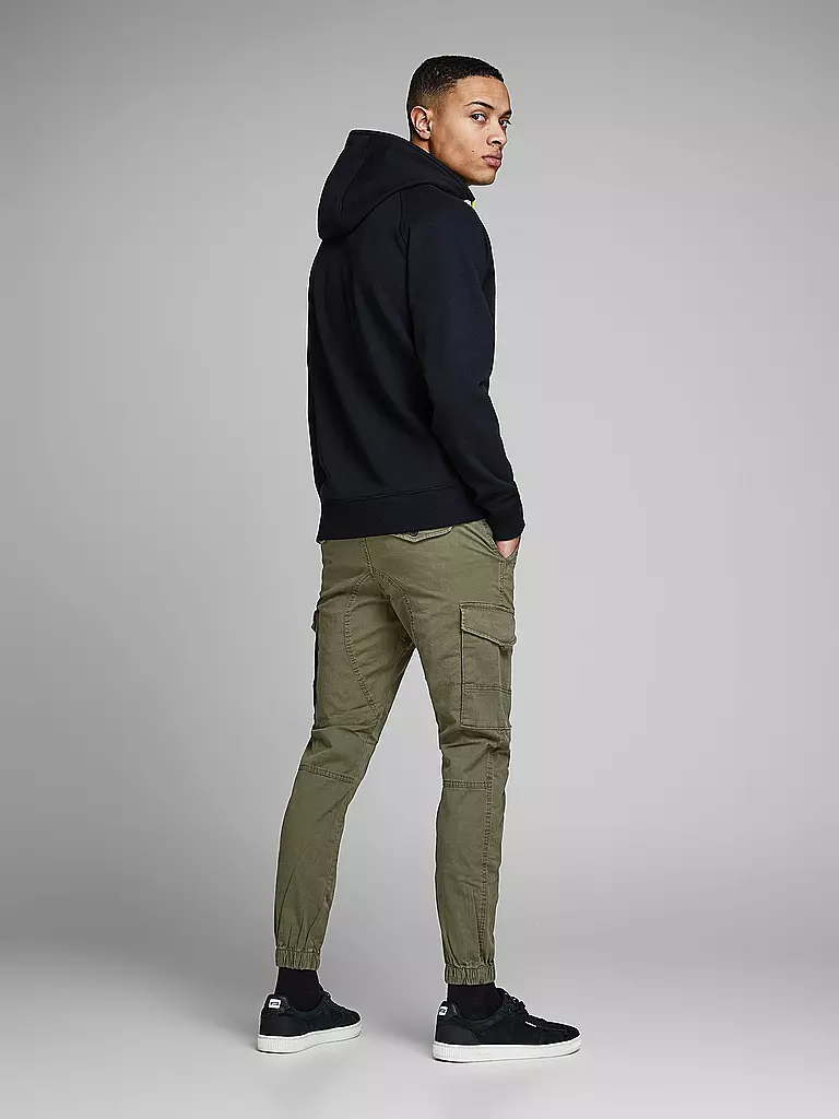 JACK & JONES | Cargohose "JJIPAUL JJFLAKE" | olive