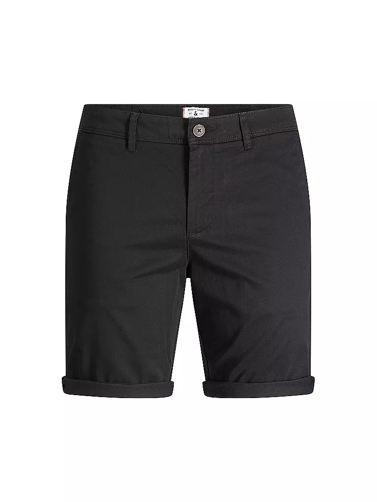 JACK & JONES | Chino Shorts Regular Fit JPSTBOWIE | schwarz