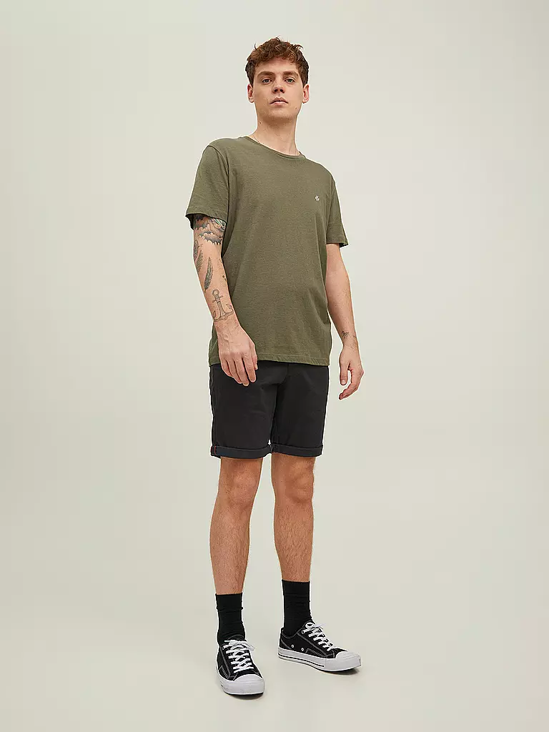 JACK & JONES | Chino Shorts Regular Fit JPSTBOWIE | schwarz