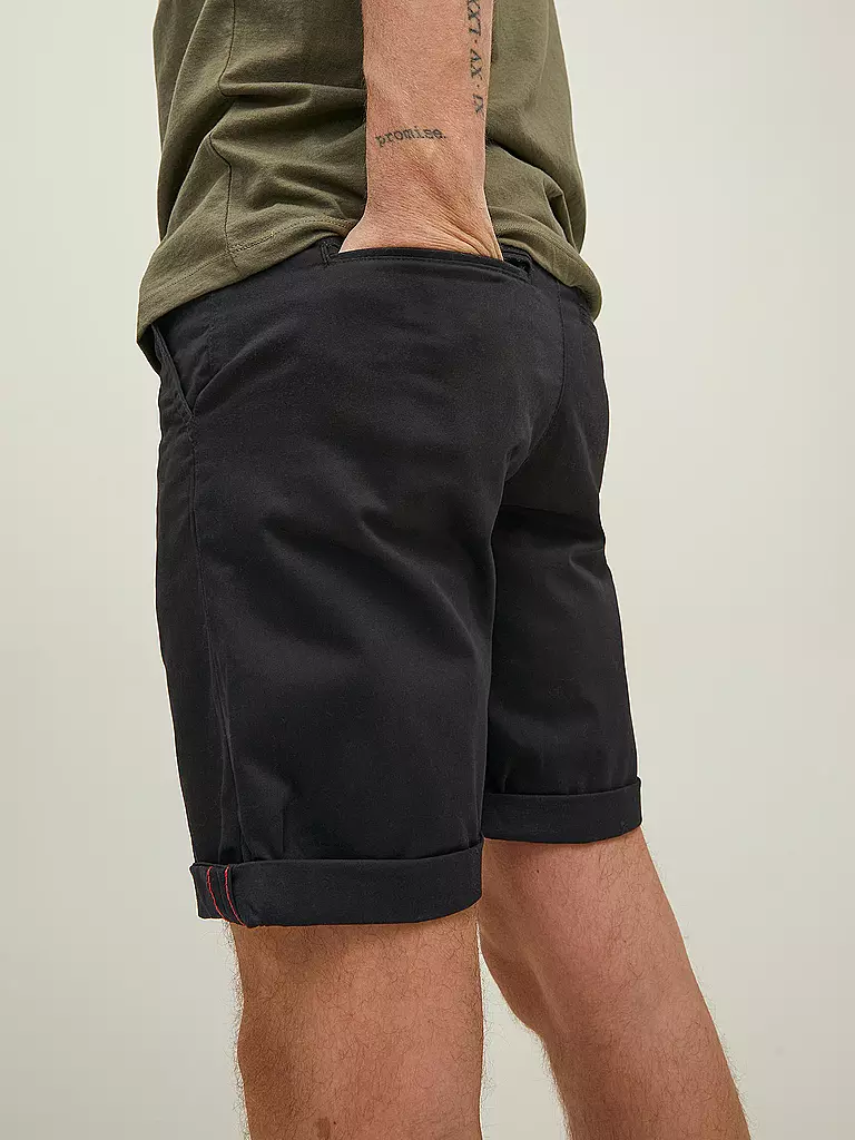 JACK & JONES | Chino Shorts Regular Fit JPSTBOWIE | schwarz