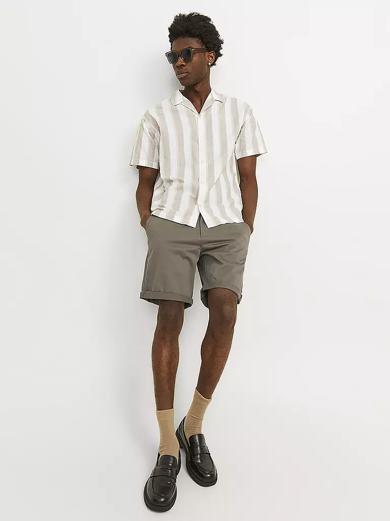 JACK & JONES | Chinoshorts JPSTBOWIE | hellbraun