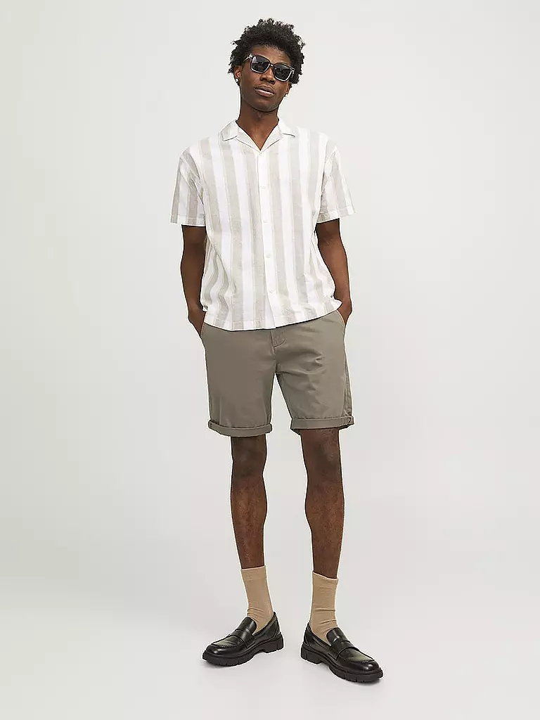 JACK & JONES | Chinoshorts JPSTBOWIE | hellbraun