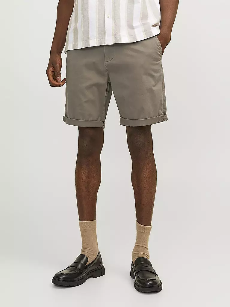 JACK & JONES | Chinoshorts JPSTBOWIE | hellbraun