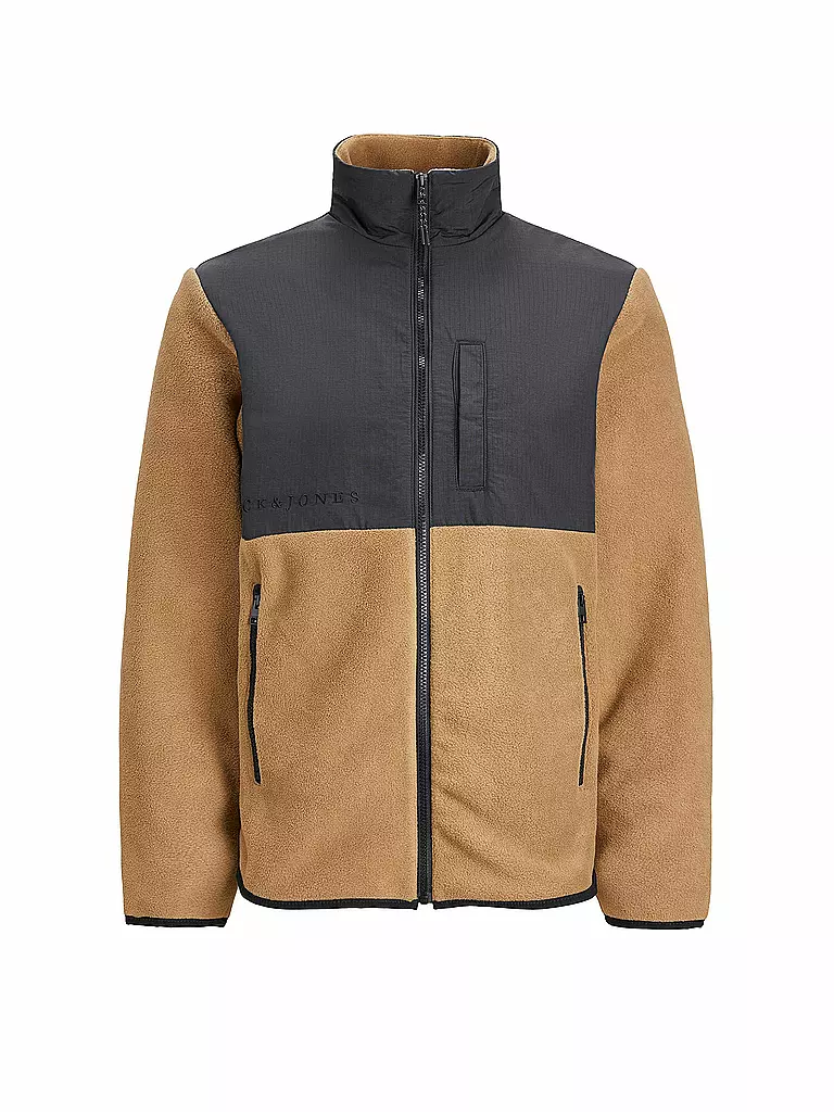 JACK & JONES | Fleecejacke JJMARVIN | hellbraun