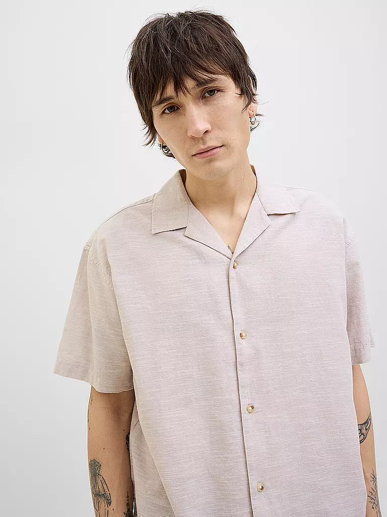 JACK & JONES | Hemd Regular Fit JJESUMMER RESORT | beige