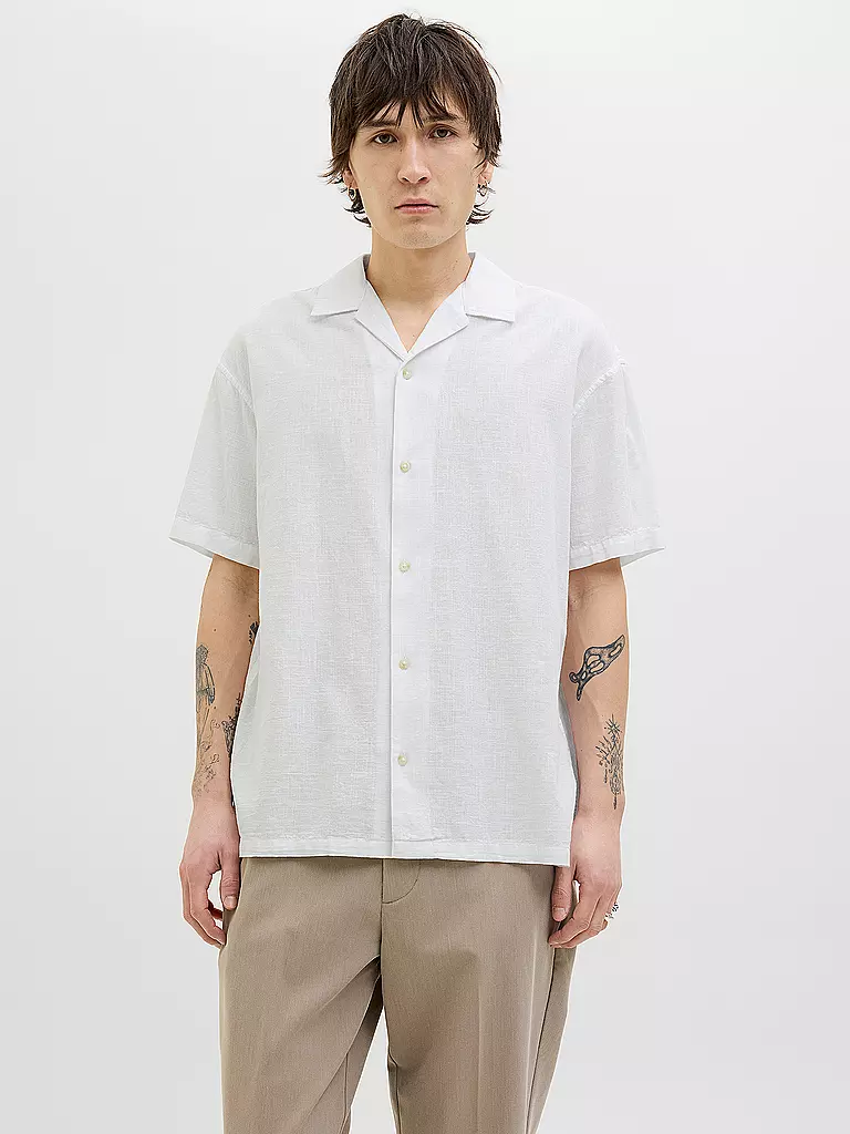 JACK & JONES | Hemd Regular Fit JJESUMMER RESORT | weiss