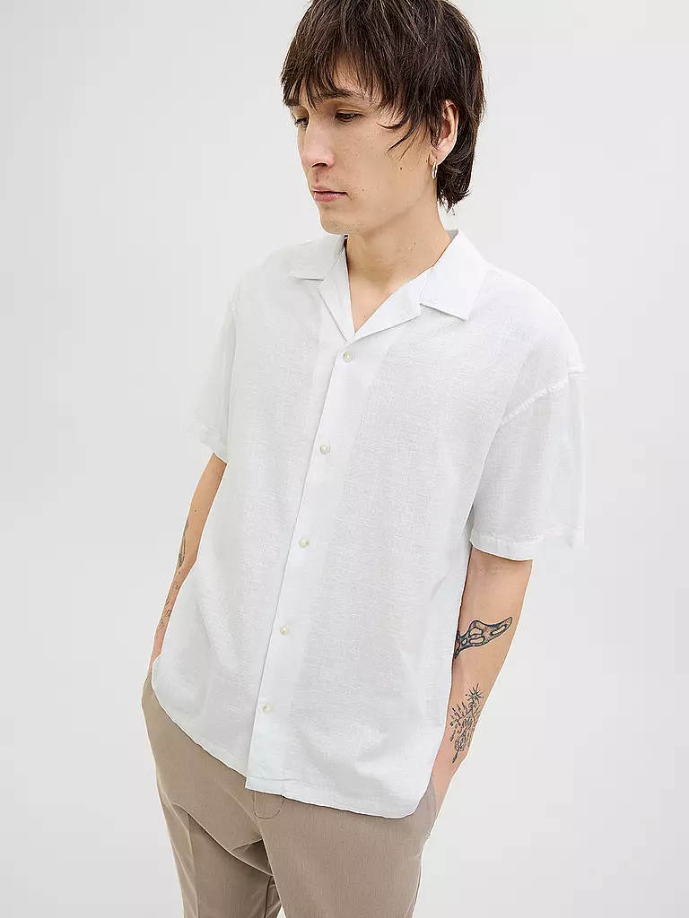 JACK & JONES | Hemd Regular Fit JJESUMMER RESORT | weiss
