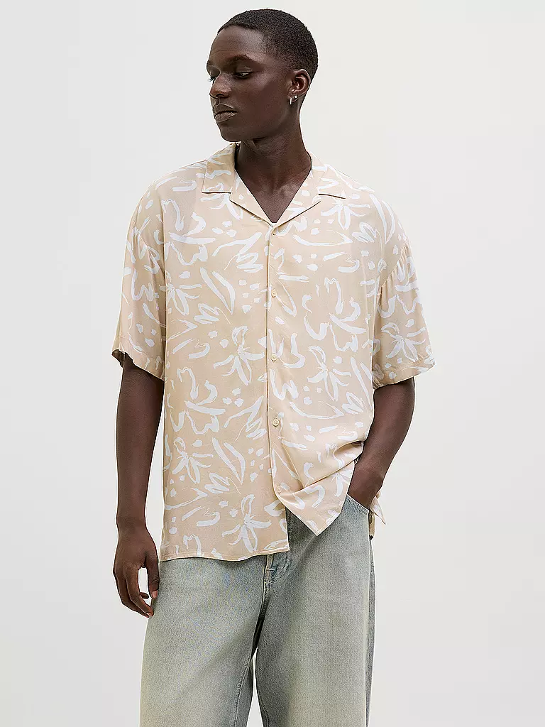 JACK & JONES | Hemd Regular Fit JJJEFF MONOCHROME | beige