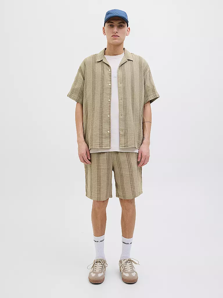 JACK & JONES | Hemd Regular Fit JOREASTER PATRAS | camel
