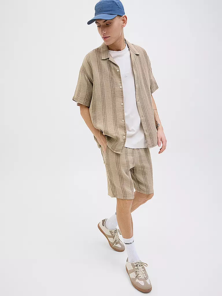 JACK & JONES | Hemd Regular Fit JOREASTER PATRAS | camel
