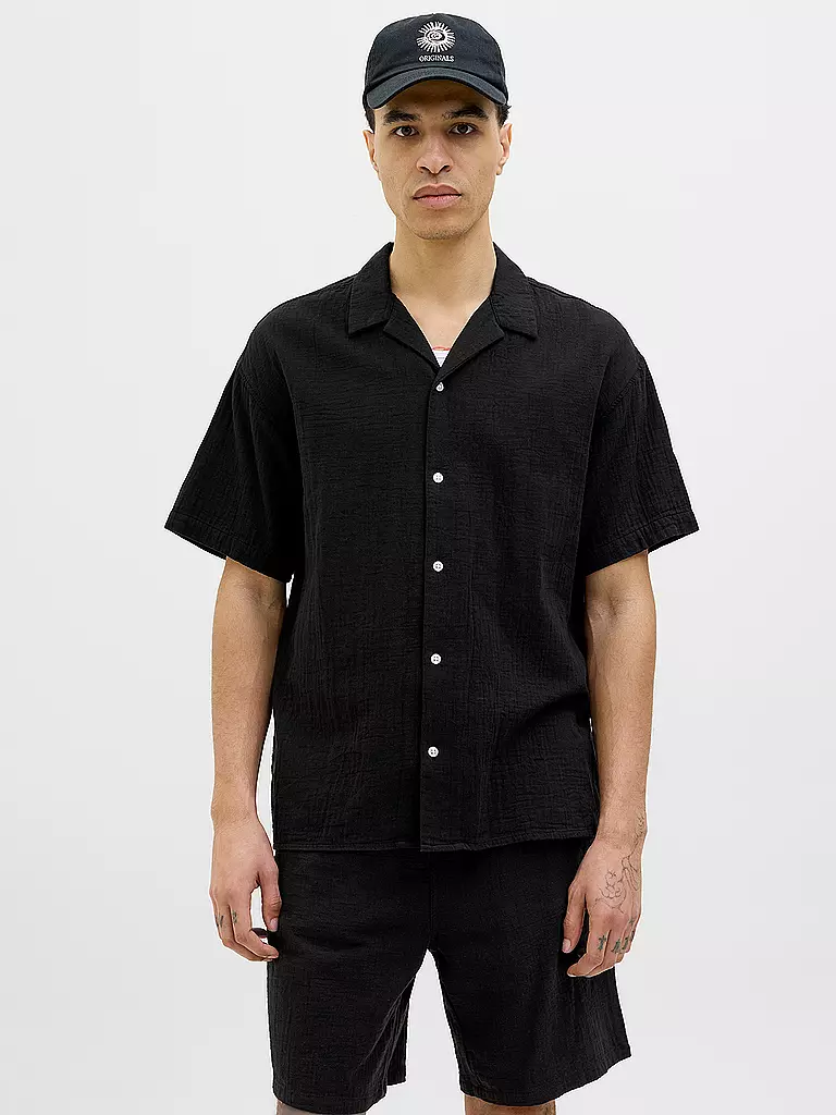 JACK & JONES | Hemd Regular Fit JOREASTER PATRAS | schwarz