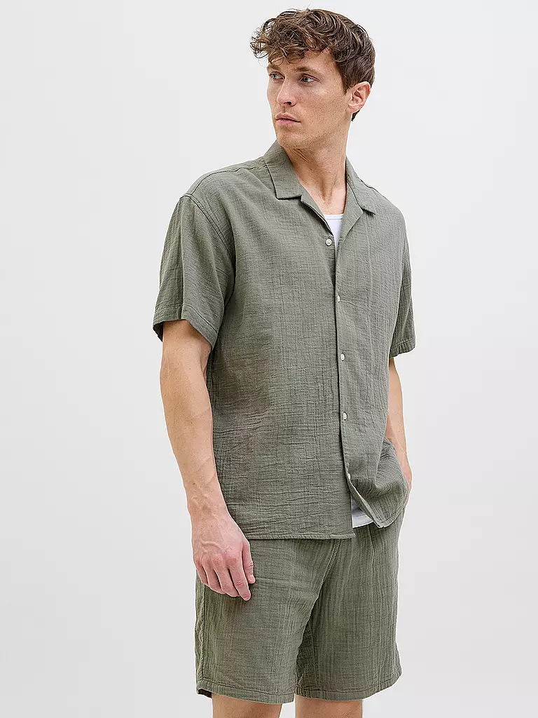 JACK & JONES | Hemd Regular Fit JOREASTER PATRAS | olive