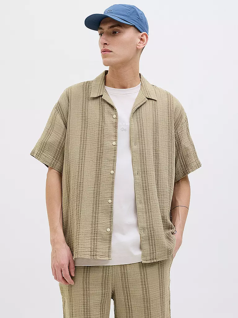 JACK & JONES | Hemd Regular Fit JOREASTER PATRAS | camel