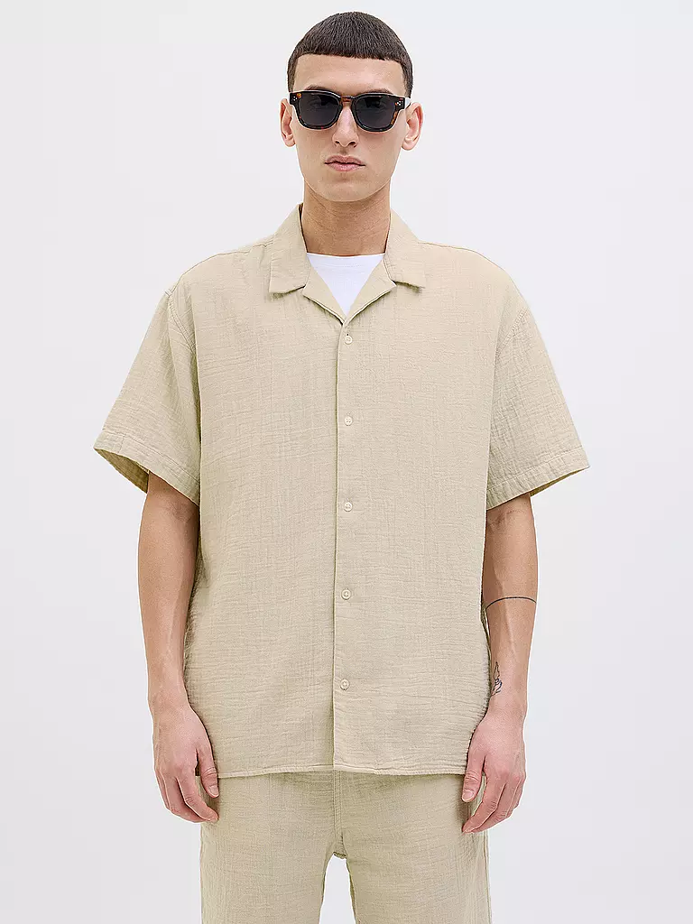 JACK & JONES | Hemd Regular Fit JOREASTER PATRAS | beige