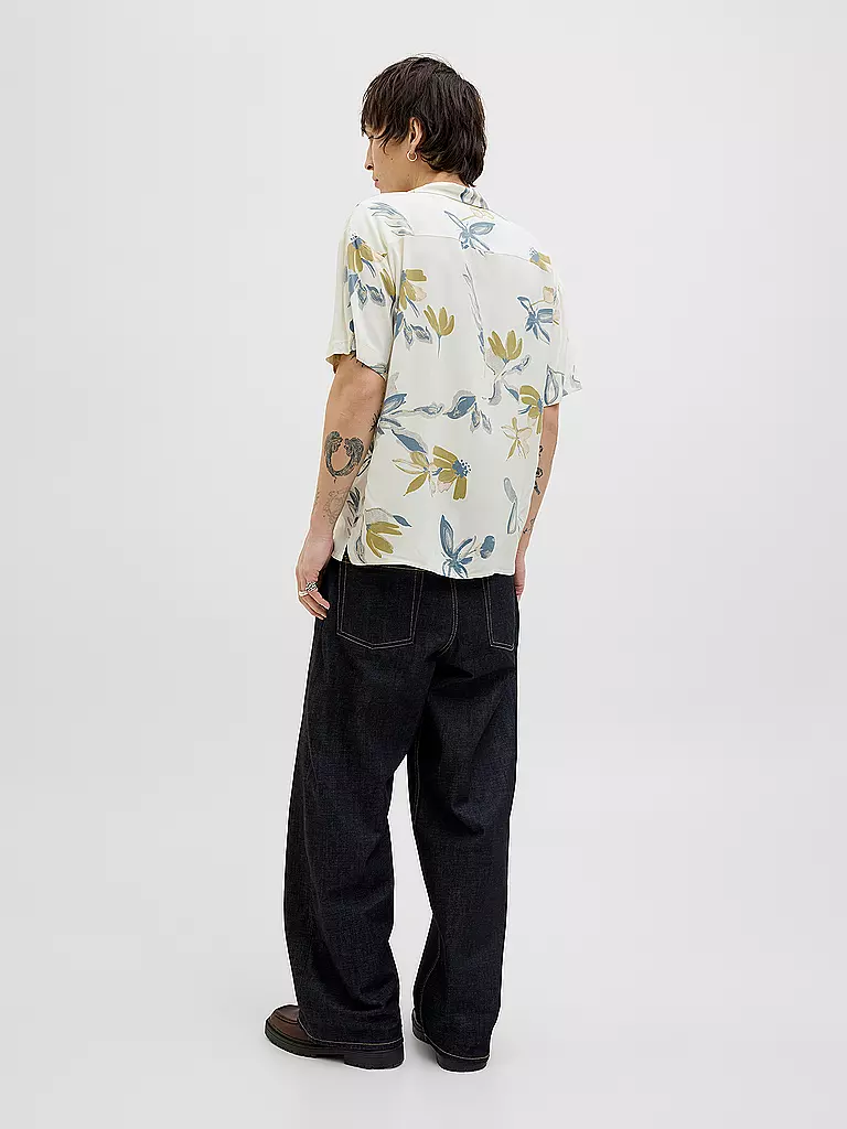 JACK & JONES | Hemd Regular Fit JORLUKE VARENNA | creme