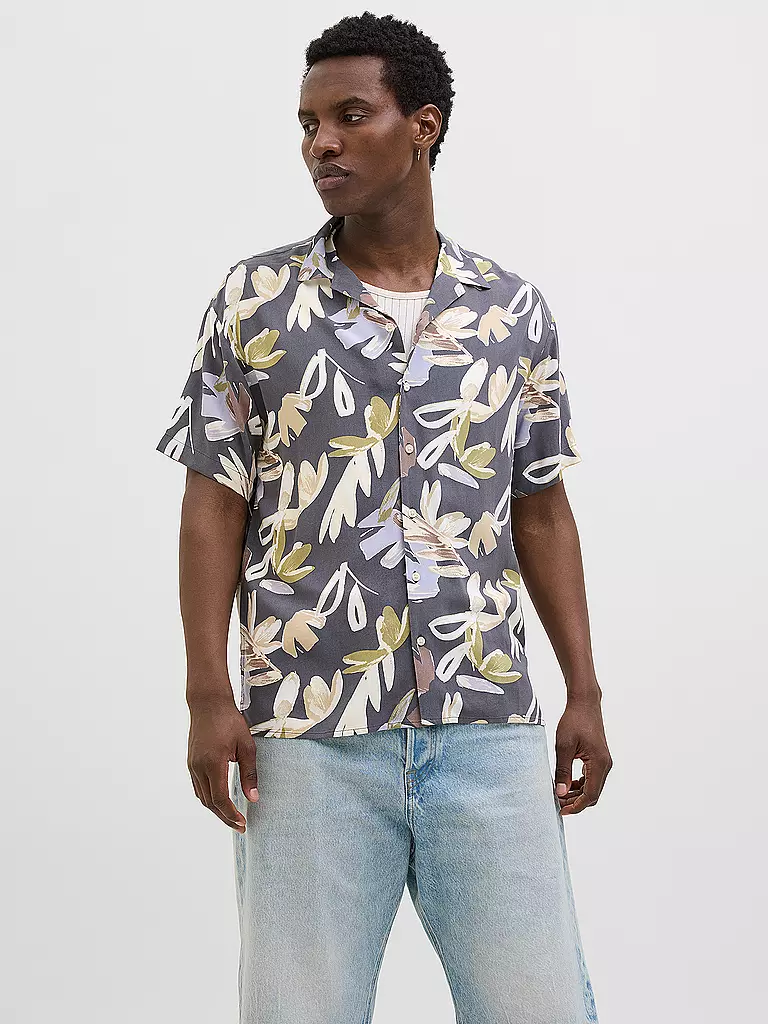 JACK & JONES | Hemd Regular Fit JORLUKE VARENNA | grau