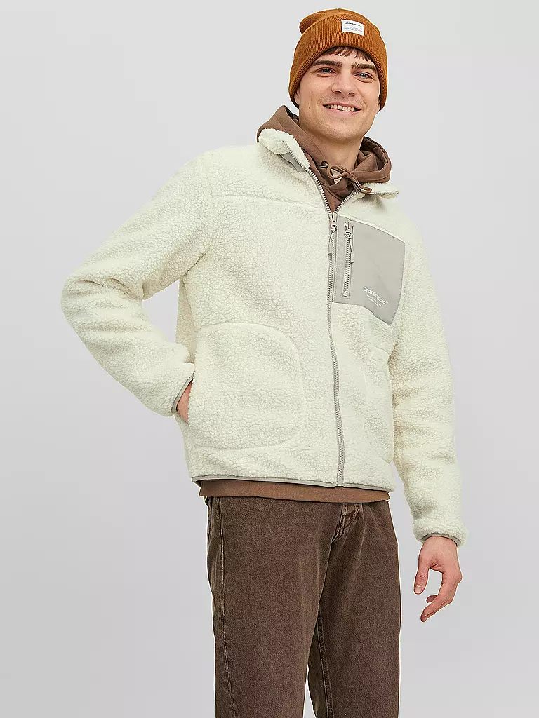 JACK & JONES | Jacke in Felloptik JORVESTERBRO | beige