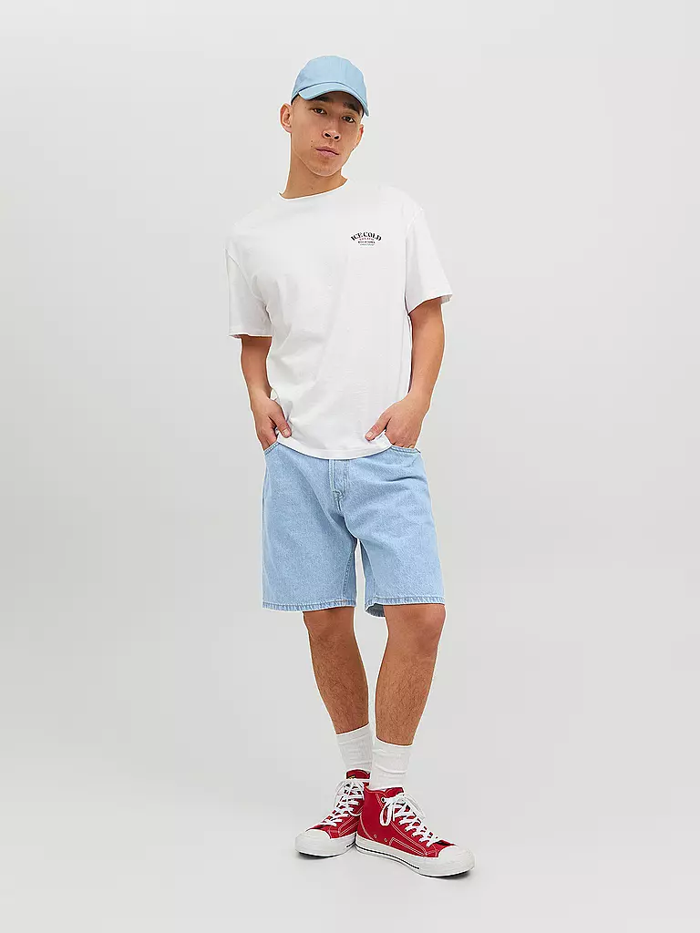 JACK & JONES | Jeans Shorts JJCHRIS JJORIGINAL | hellblau