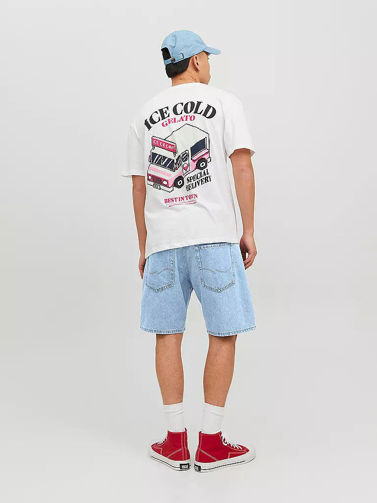 JACK & JONES | Jeans Shorts JJCHRIS JJORIGINAL | hellblau