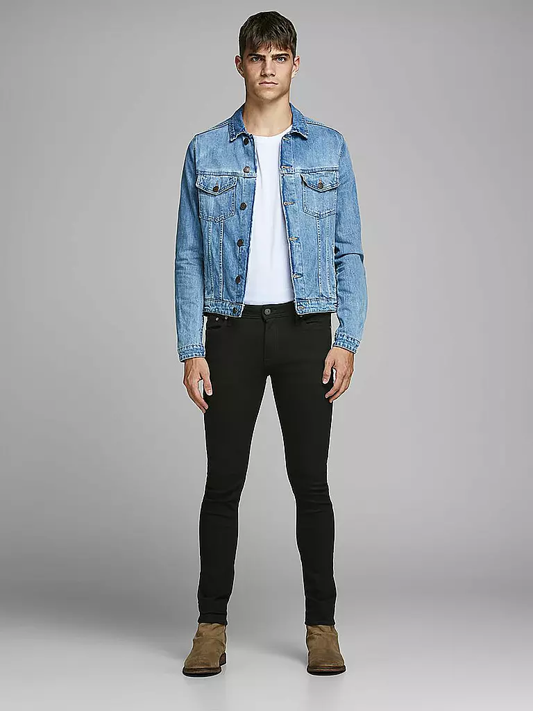 JACK & JONES | Jeans Skinny Fit JJILIAM | schwarz