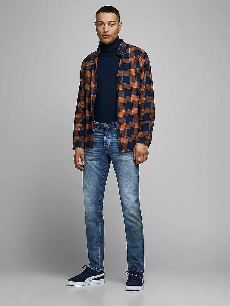 JACK & JONES | Jeans Slim Fit " JJIGLENN JJICON " | blau