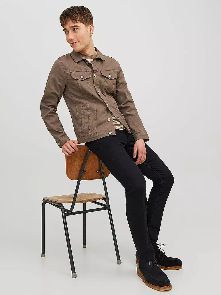 JACK & JONES | Jeans Slim Fit GLENN FELIX  | schwarz