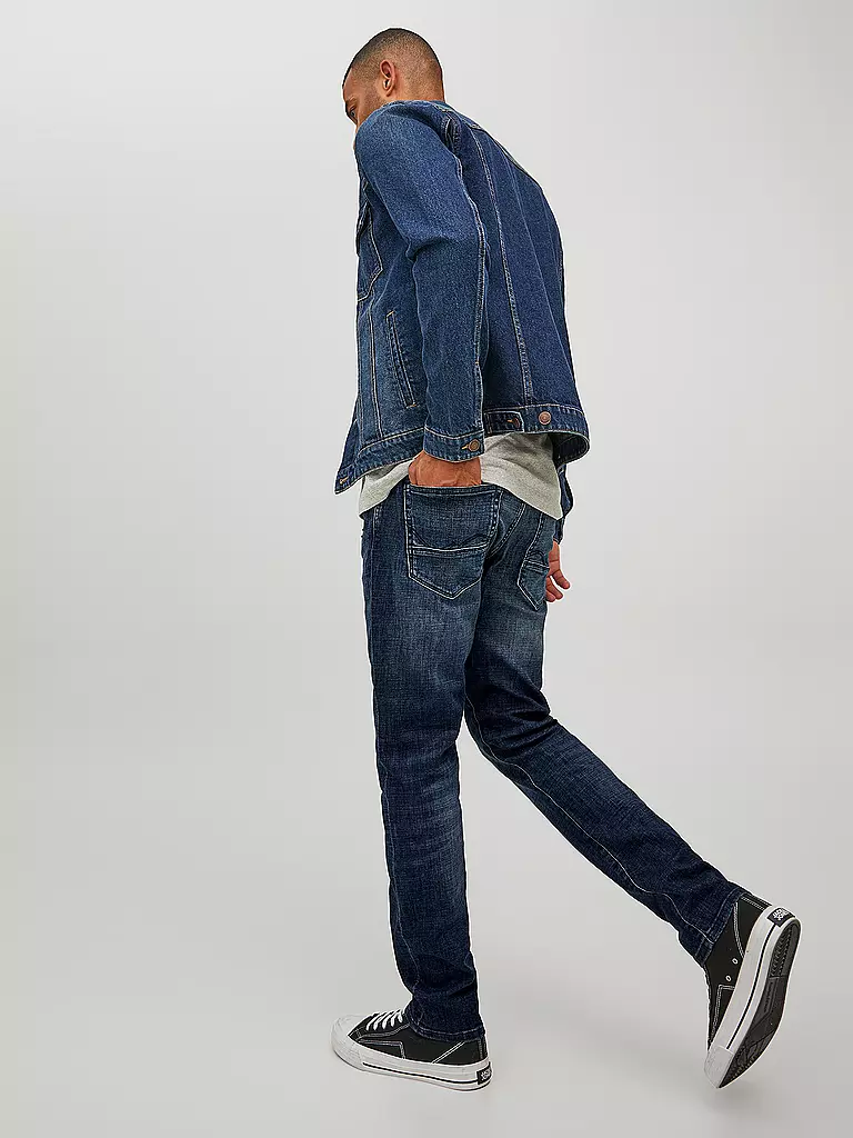 JACK & JONES | Jeans Slim Fit JJIGLENN | dunkelblau