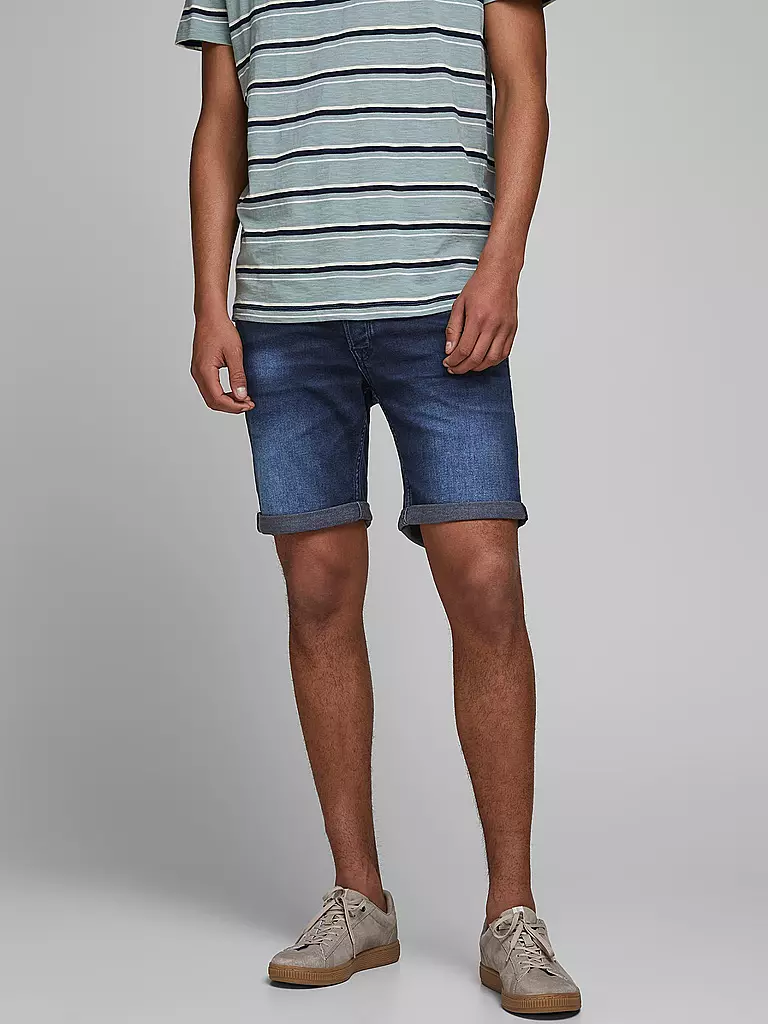 JACK & JONES | Jeansshort " JJIRICK "  | blau