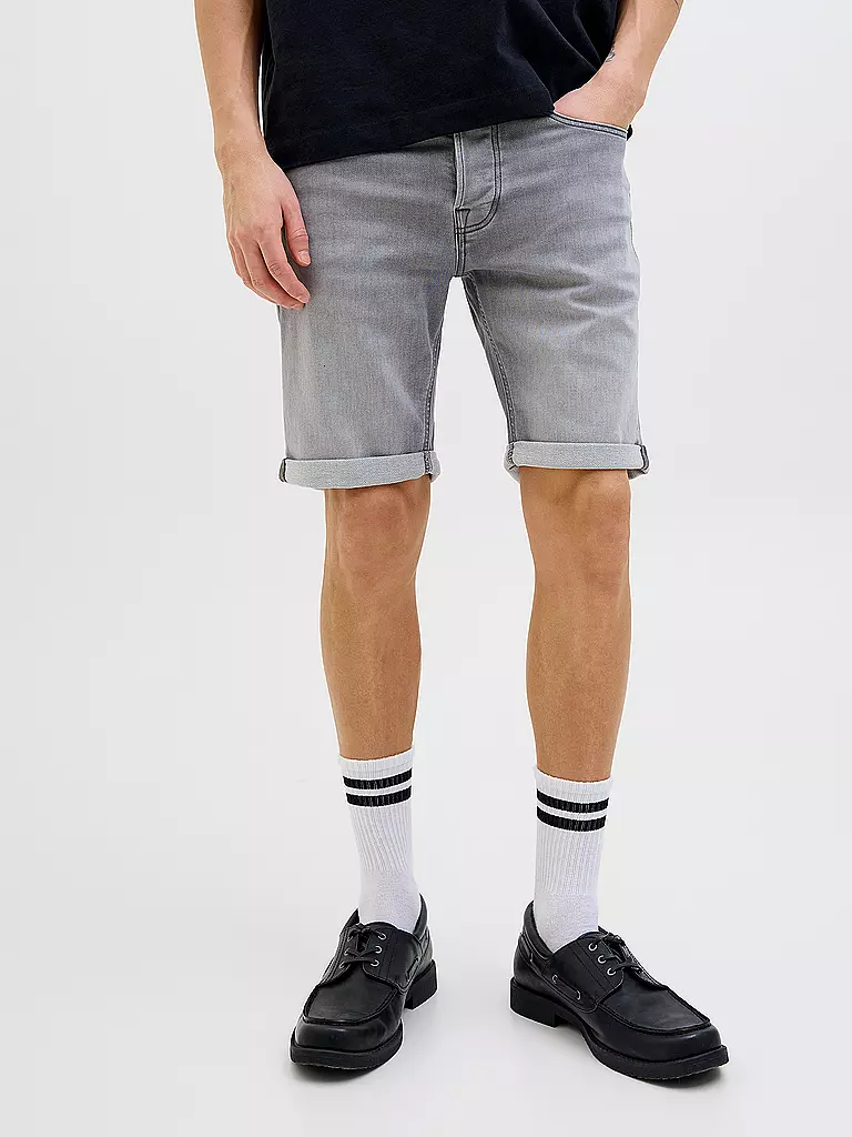 JACK & JONES | Jeansshorts JJIRICK | grau