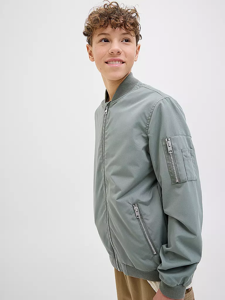 JACK & JONES | Jungen Blouson JJERUSH | hellgrün