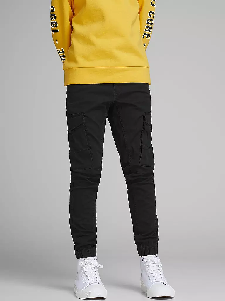 JACK & JONES | Jungen Cargohose Slim Fi  JPSTPAUL  | schwarz