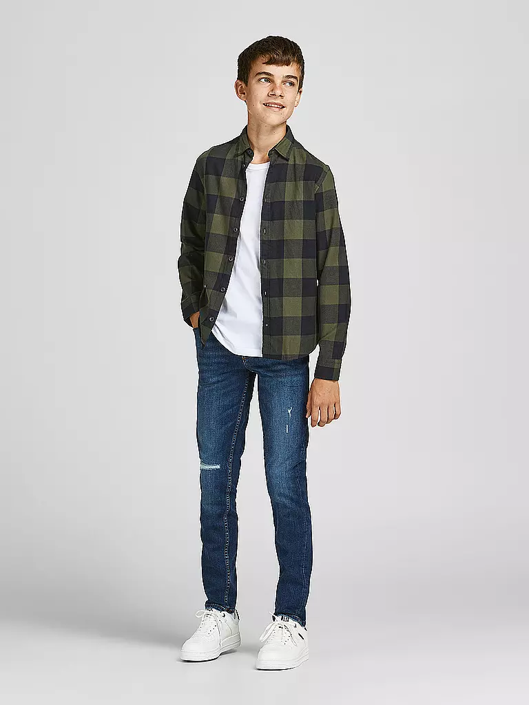 JACK & JONES | Jungen Hemd JJEGINGHAM | olive